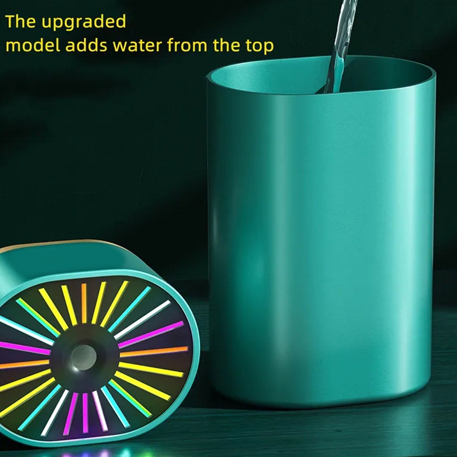 6571 Humidifiers For Bedroom, Small Humidifier With Colourful Light Effect, Mini Desk / Car Humidifier with Colourful Light 6571 Humidifiers For Bedroom, Small Humidifier With Colourful Light Effect, Mini Desk / Car Humidifier with Colourful Light